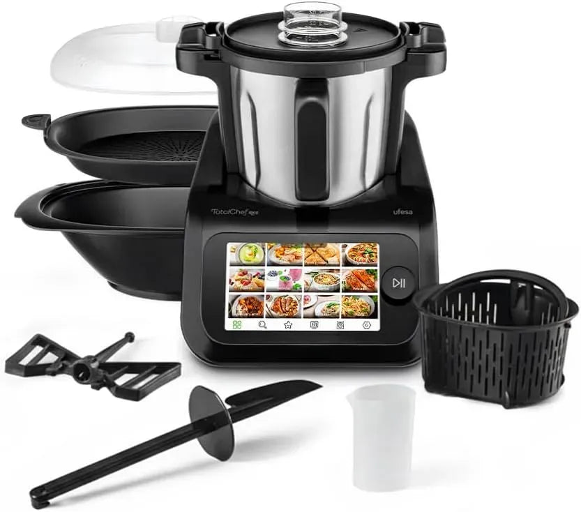 Robot de cuisine RK6, 3,5 L, 30 programmes, Wi-Fi, acier inoxydable, Bol en Acier Inox, Écran Digital 7', 15 Programmes
