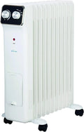 Radiateur électrique, 2500 W, PUR, thermostat, 3 niveaux, 11 éléments, thermostat réglable, 3 niveaux de puissance, LINE