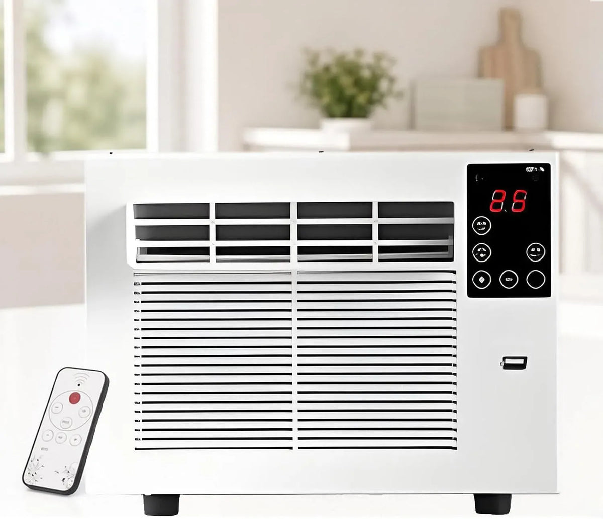 Climatiseur, minuteur, silencieux, unité de fenêtre 1881 BTU, Silencieux ; idéal pour Locations et dortoirs, minuterie 12 h