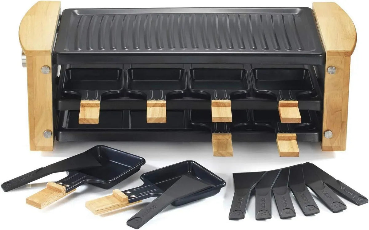 KCWOOD.8RP Appareil, 1200 W, Appareil À Raclette 8 Personnes 1200w