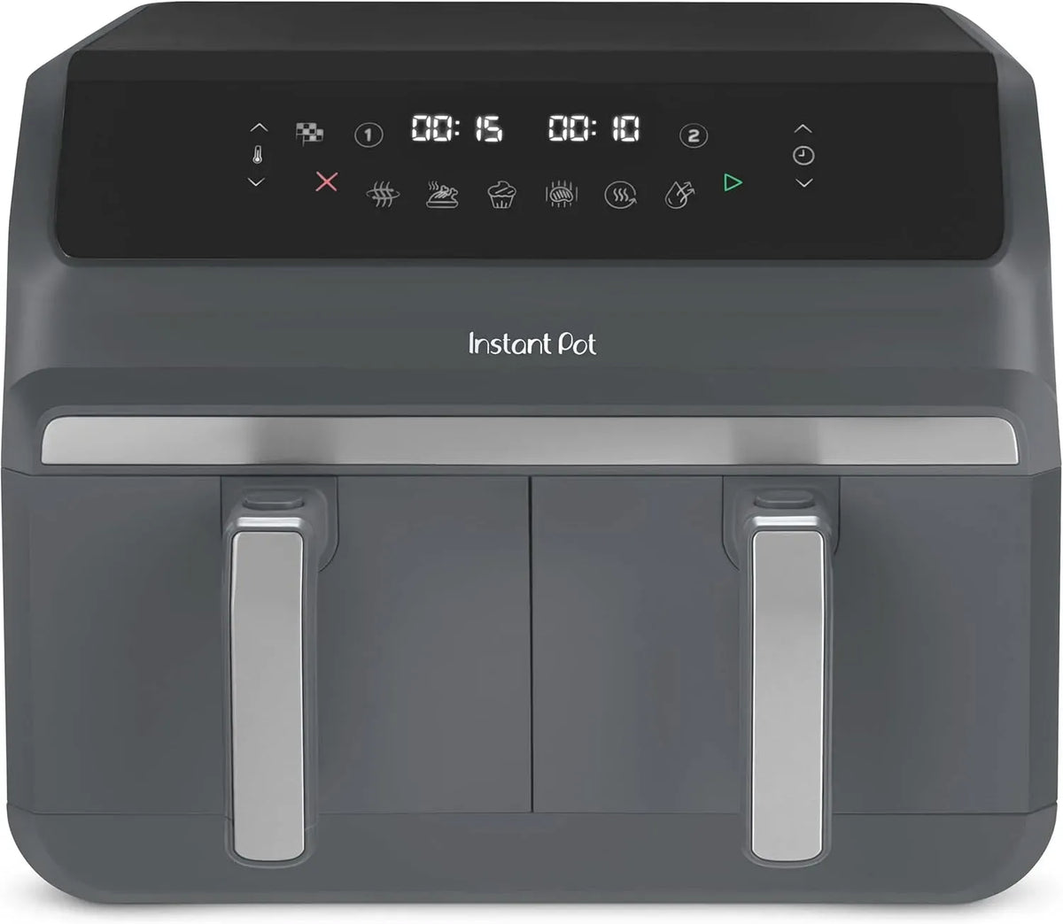 Four électrique, 8 L, 8 programmes, gril, Grande capacité 8 L, Double panier de 4 L, 8 fonctions en 1