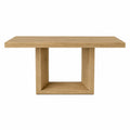 Mesa de comedor de madera maciza de roble 180x90x75 cm