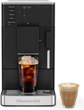 KitchenAid KF2 5KES8452 Machine à café automatique, vapeur, noir, 15-18 bar, écran LED, buse vapeur Panarello