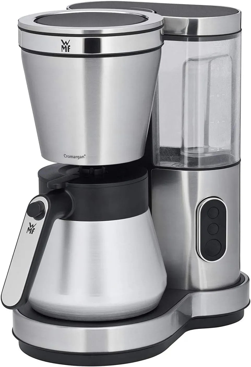 WMF Cafetière électrique, grand réservoir, amovible, acier inoxydable, Inox 18/10 Cromargan, Lono 0412310011, 8 tasses